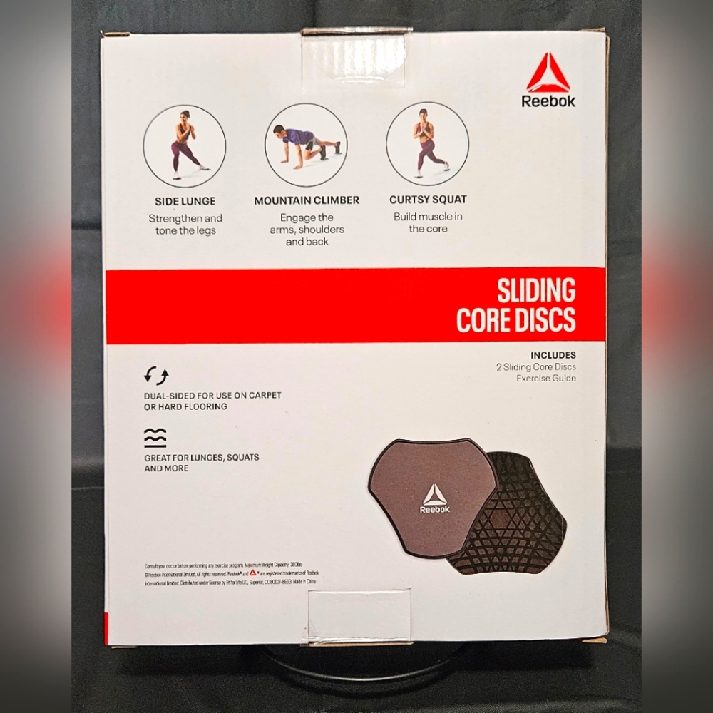 NWT Reebok Sliding Core Discs - Picture 3 of 5